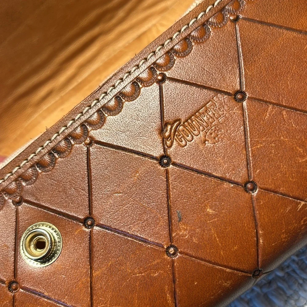 COUNTRY BUG WALLET BROWN LEATHER